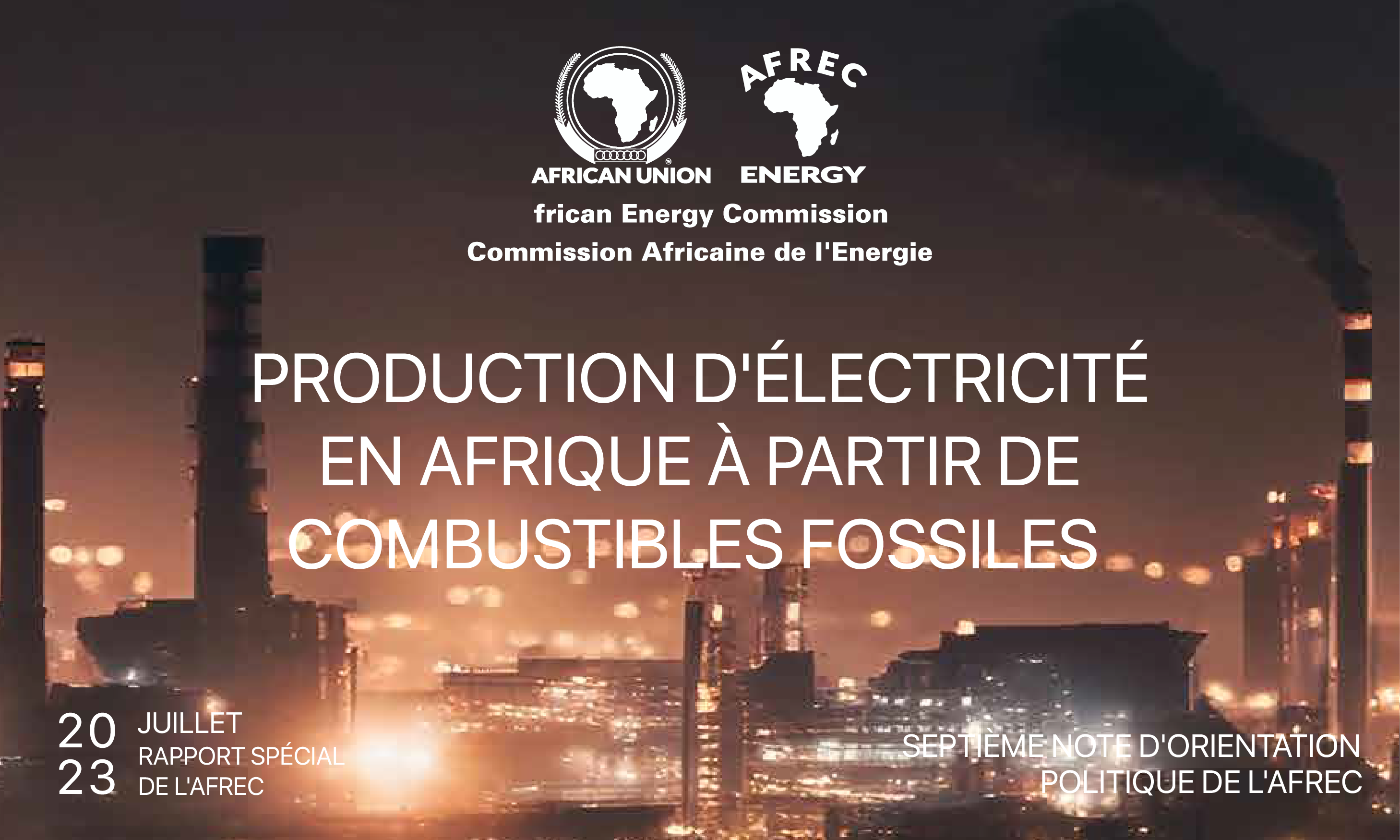 Production D’électricité En Afrique à Partir De Combustibles Fossiles 